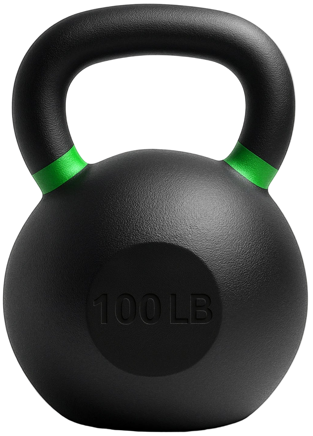 French Fitness Cast Iron Kettlebell 100 lbs (New) - Front View