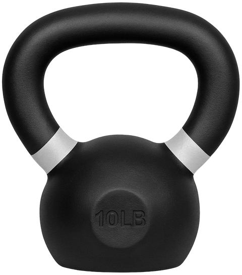 French Fitness Cast Iron Kettlebell 10 lbs (New) - Front View