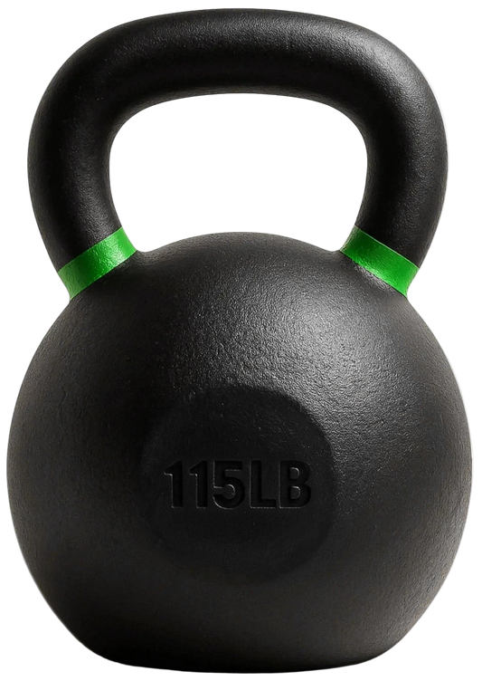 French Fitness Cast Iron Kettlebell 115 lbs (New) - Front View