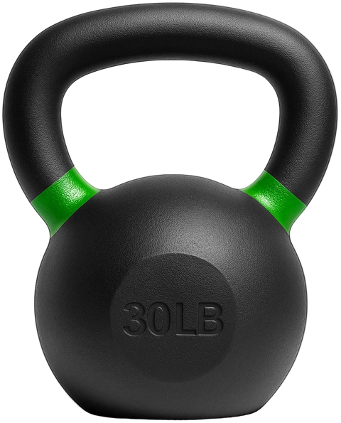 French Fitness Cast Iron Kettlebell 30 lbs (New) - Front View