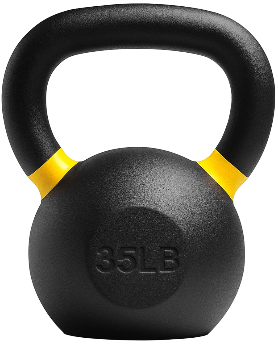 French Fitness Cast Iron Kettlebell 35 lbs (New) - Front View