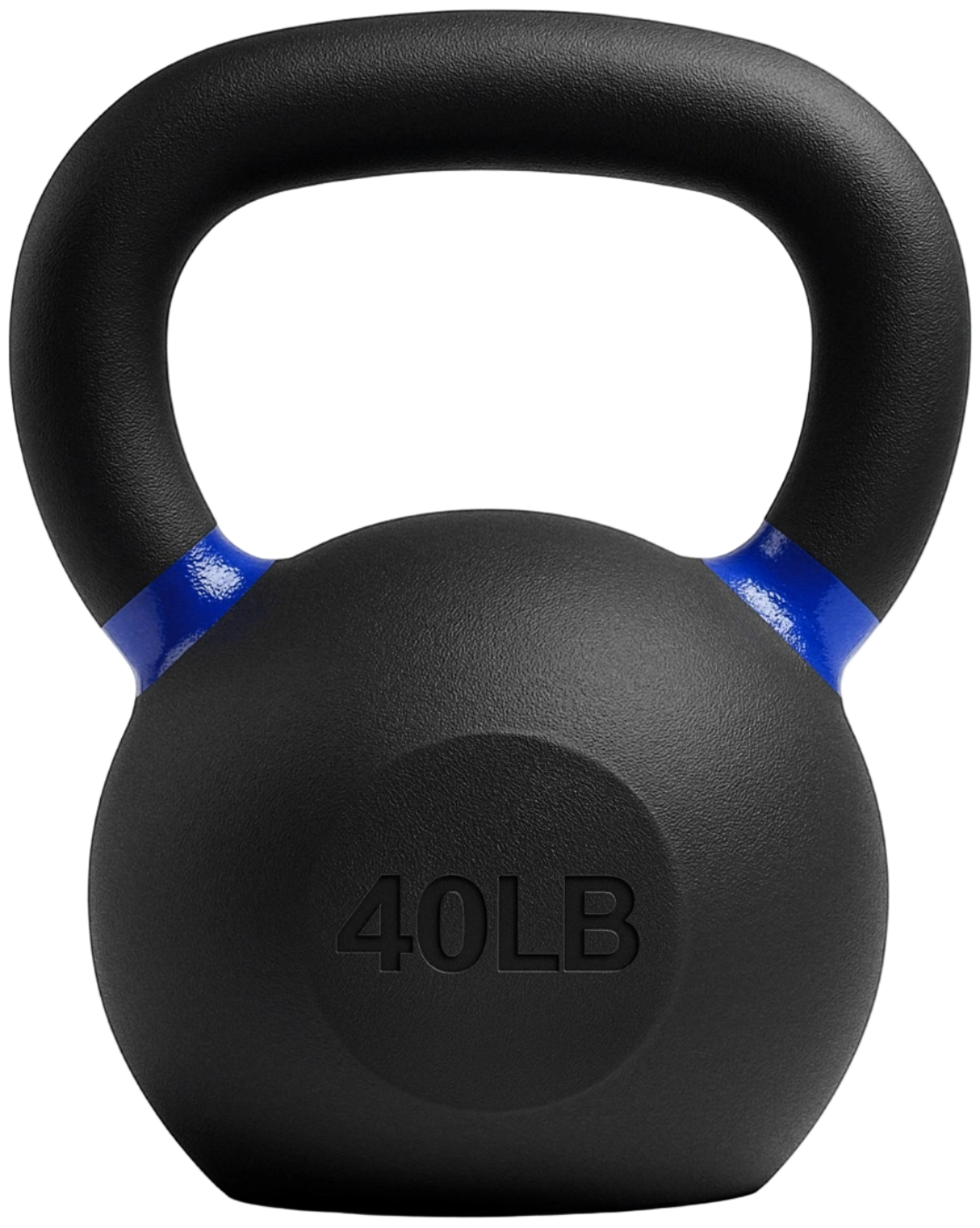 French Fitness Cast Iron Kettlebell 40 lbs (New) - Front View
