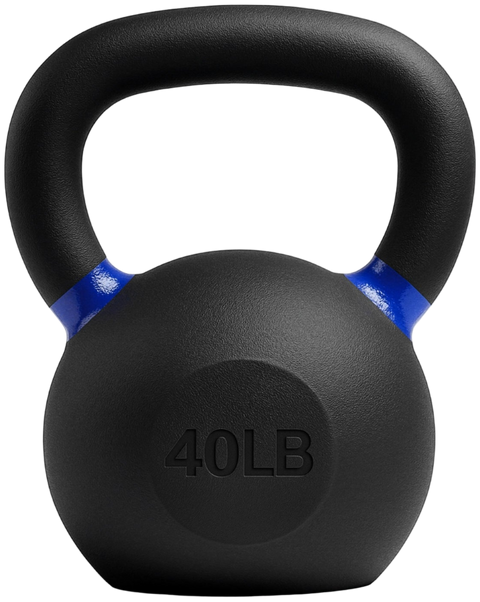 French Fitness Cast Iron Kettlebell 40 lbs (New) - Front View