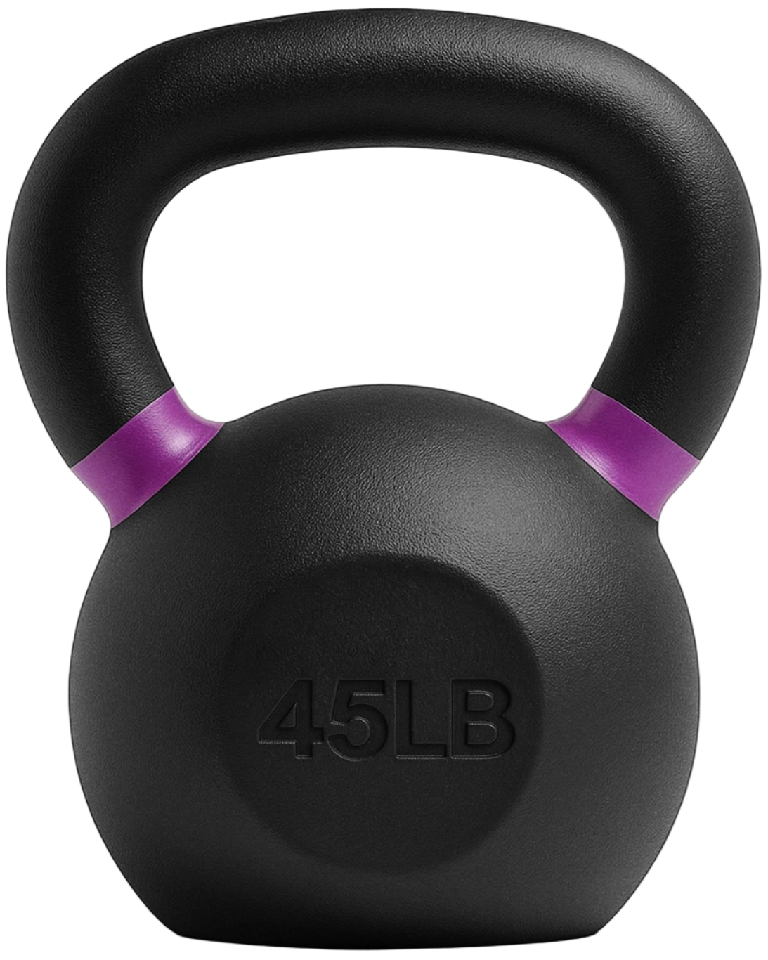 French Fitness Cast Iron Kettlebell 45 lbs (New) - Front View