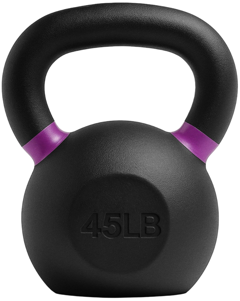 French Fitness Cast Iron Kettlebell 45 lbs (New) - Front View