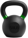 French Fitness Cast Iron Kettlebell 50 lbs (New) - Front View