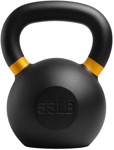 French Fitness Cast Iron Kettlebell 55 lbs (New) - Front View