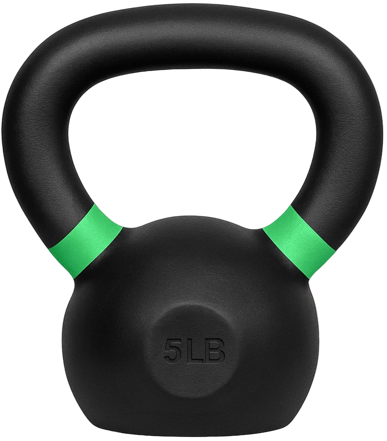 French Fitness Cast Iron Kettlebell 5 lbs (New) - Front View