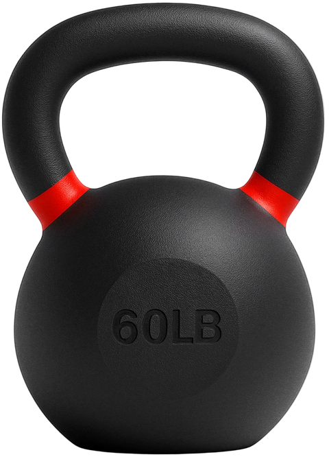 French Fitness Cast Iron Kettlebell 60 lbs (New) - Front View