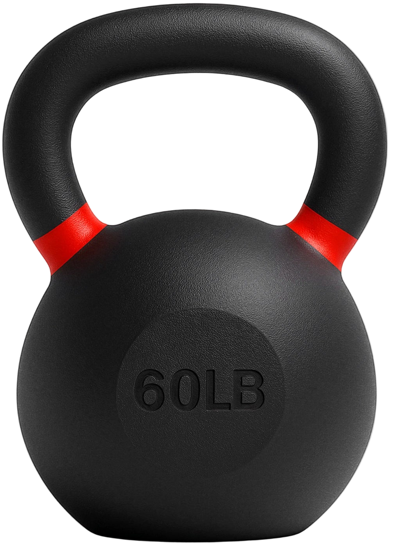 French Fitness Cast Iron Kettlebell 60 lbs (New) - Front View