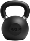 French Fitness Cast Iron Kettlebell 65 lbs (New) - Front View