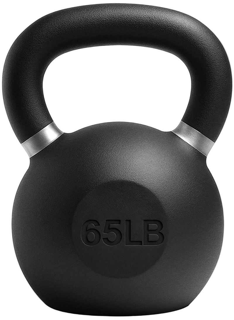 French Fitness Cast Iron Kettlebell 65 lbs (New) - Front View