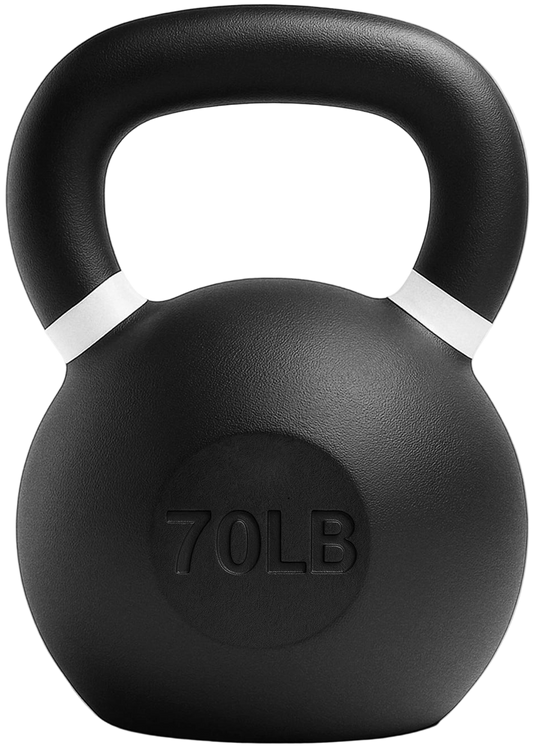 French Fitness Cast Iron Kettlebell 70 lbs (New) - Front View