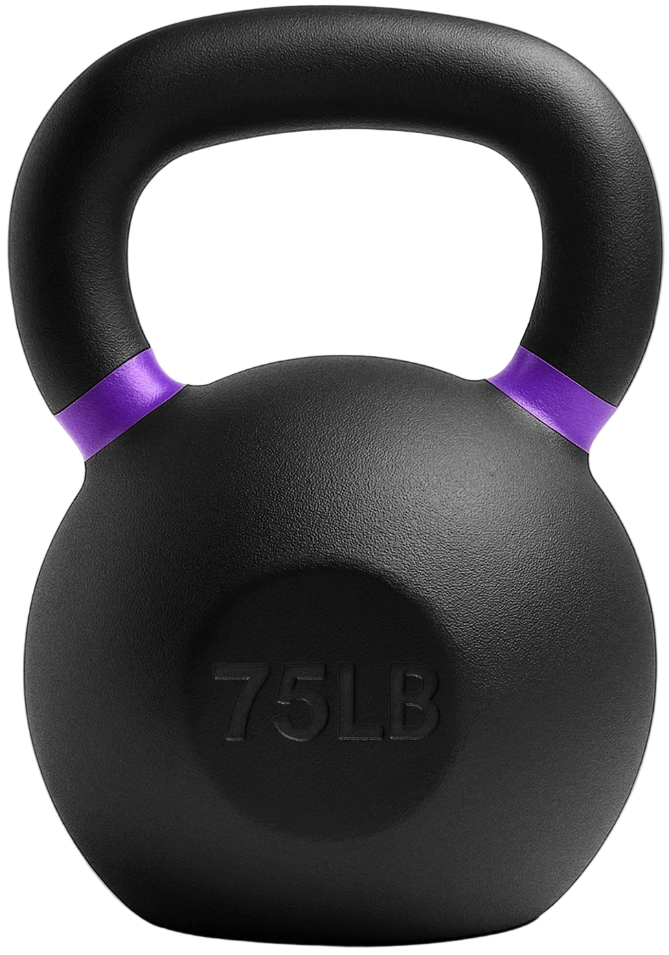 French Fitness Cast Iron Kettlebell 75 lbs (New) - Front View