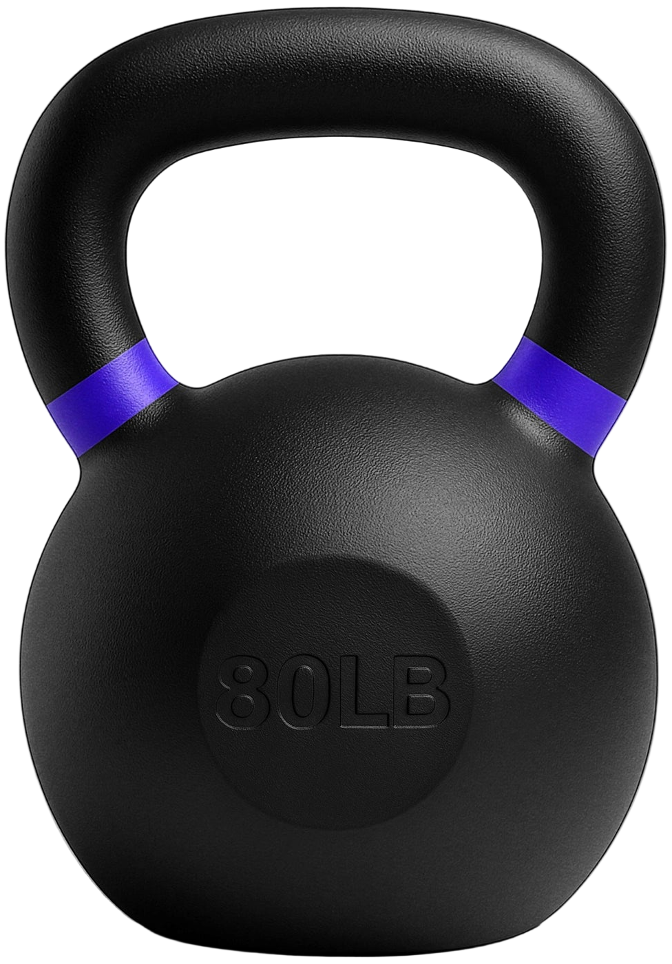 French Fitness Cast Iron Kettlebell 80 lbs (New) - Front View