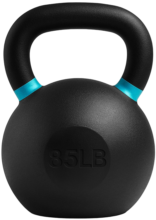 French Fitness Cast Iron Kettlebell 85 lbs (New) - Front View
