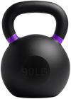 French Fitness Cast Iron Kettlebell 90 lbs (New) - Front View