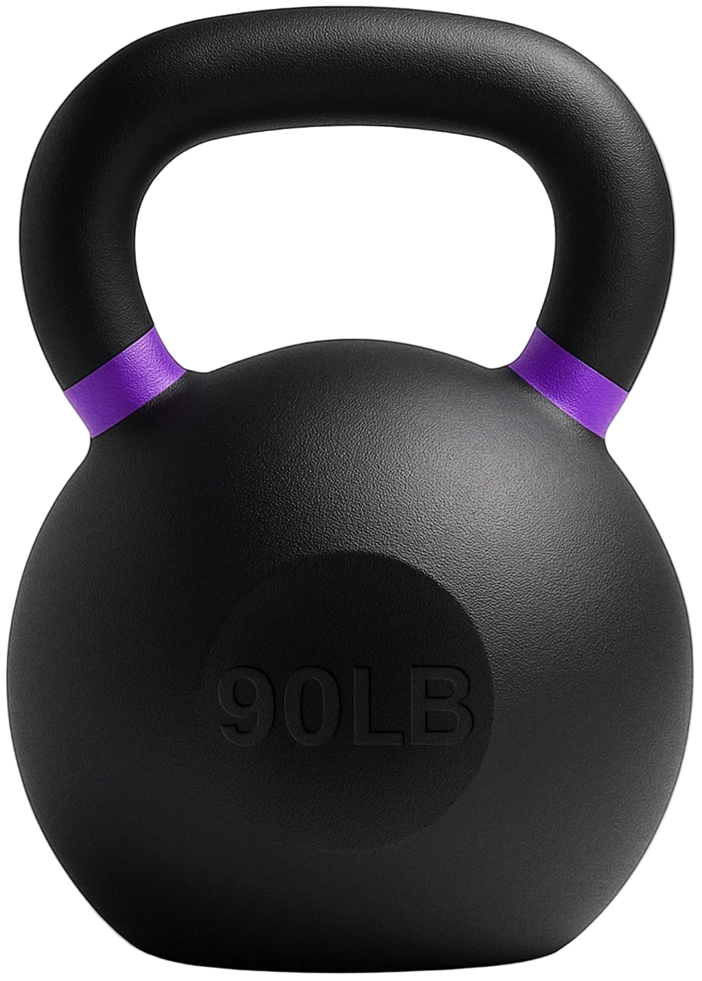 French Fitness Cast Iron Kettlebell 90 lbs (New) - Front View