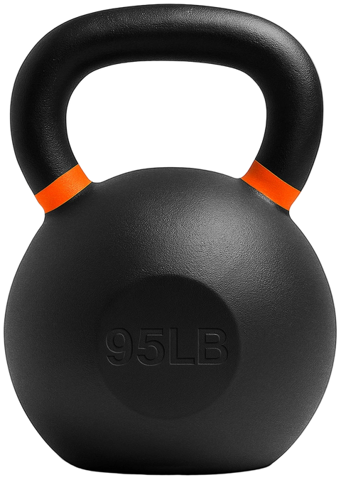 French Fitness Cast Iron Kettlebell 95 lbs (New) - Front View