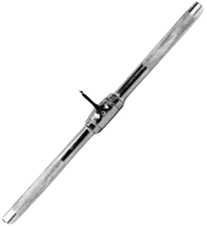 French Fitness Chrome FFC-12RSB 12" Revolving Straight Bar (New) - Angled View