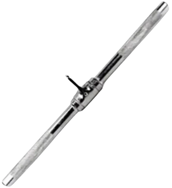 French Fitness Chrome FFC-12RSB 12" Revolving Straight Bar (New) - Angled View