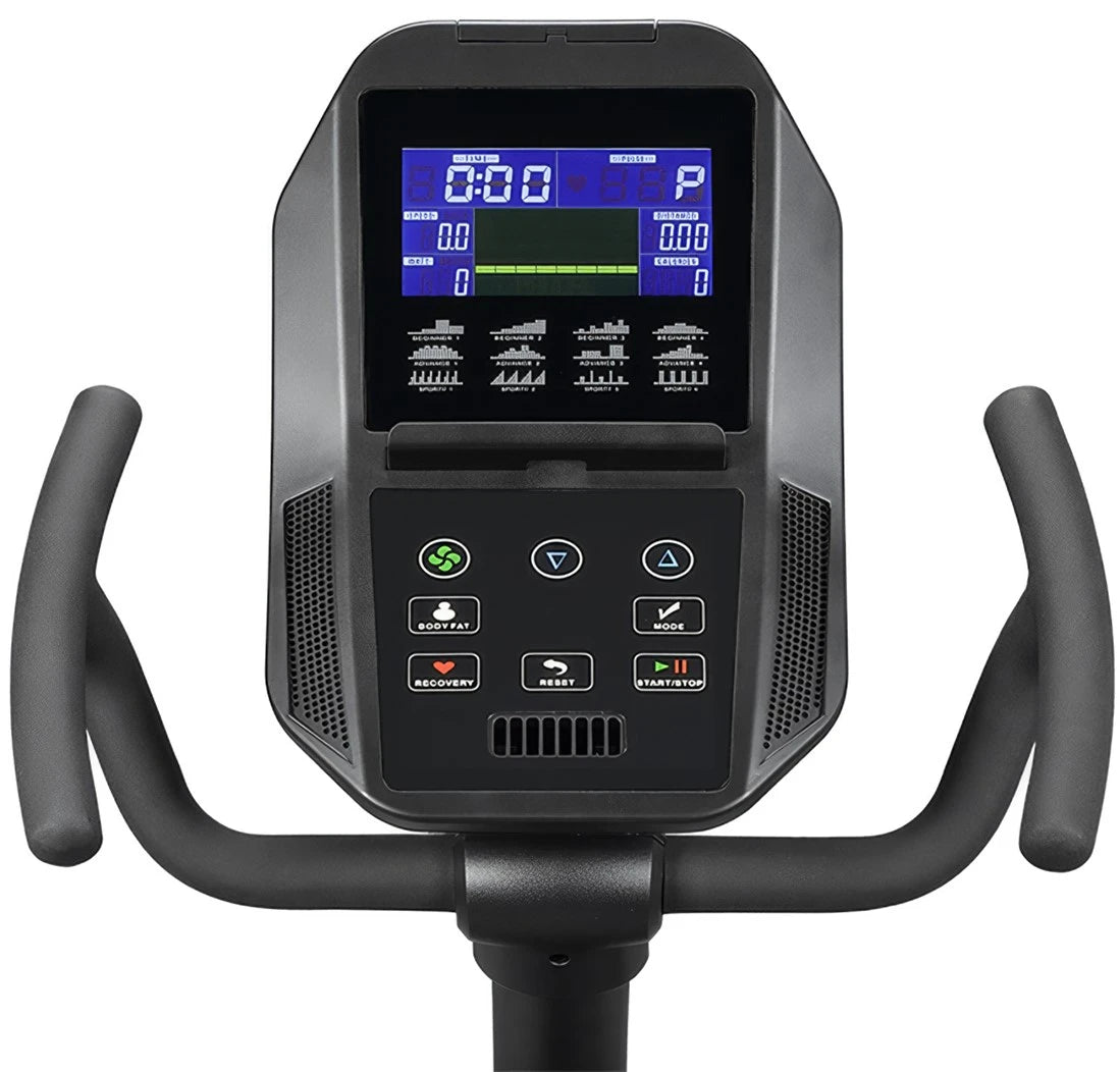 French Fitness RB300 Recumbent Bike w/LED Console, Plug In - Console View