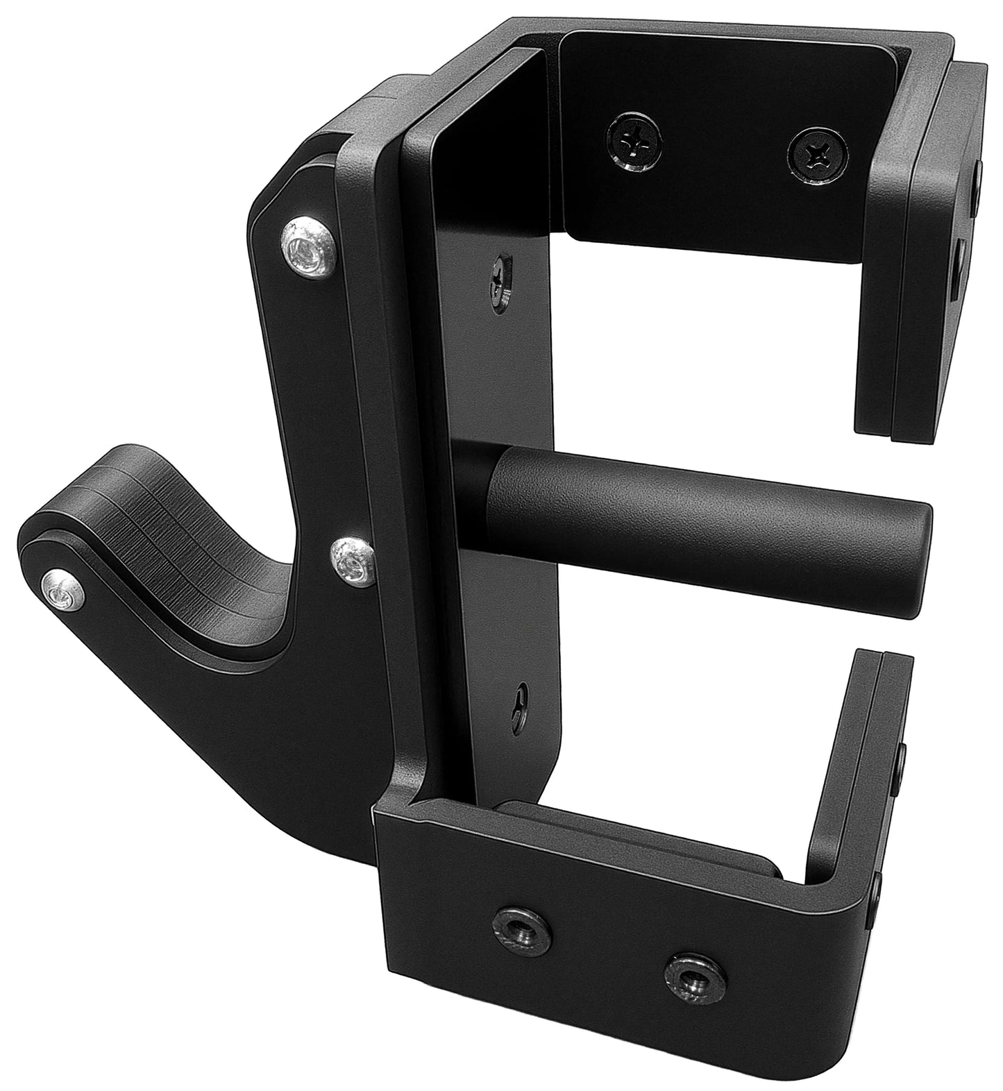 French Fitness Rack & Rig Premium J-Cups J-Hooks Attachment (Pair) (New) - Side View