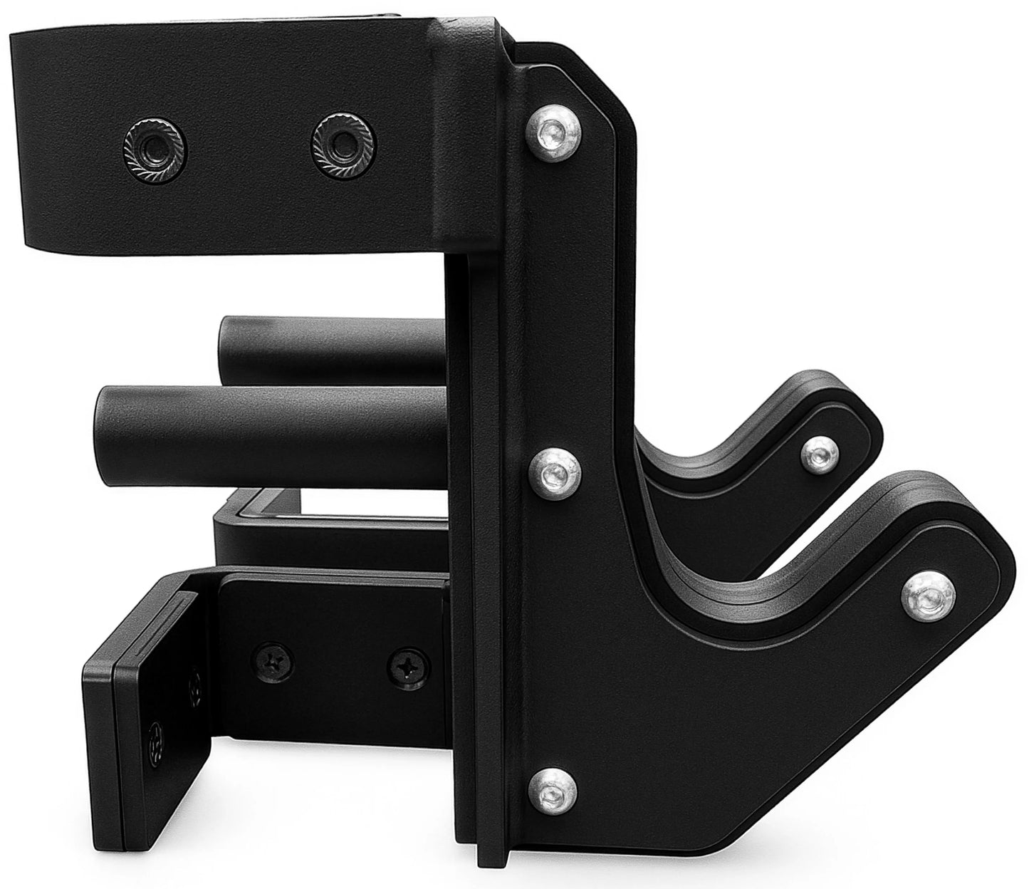 French Fitness Rack & Rig Premium J-Cups J-Hooks Attachment (Pair) (New) - Side View