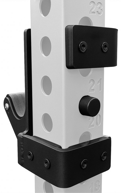 French Fitness Rack & Rig Premium J-Cups J-Hooks Attachment (Pair) (New) - Back View