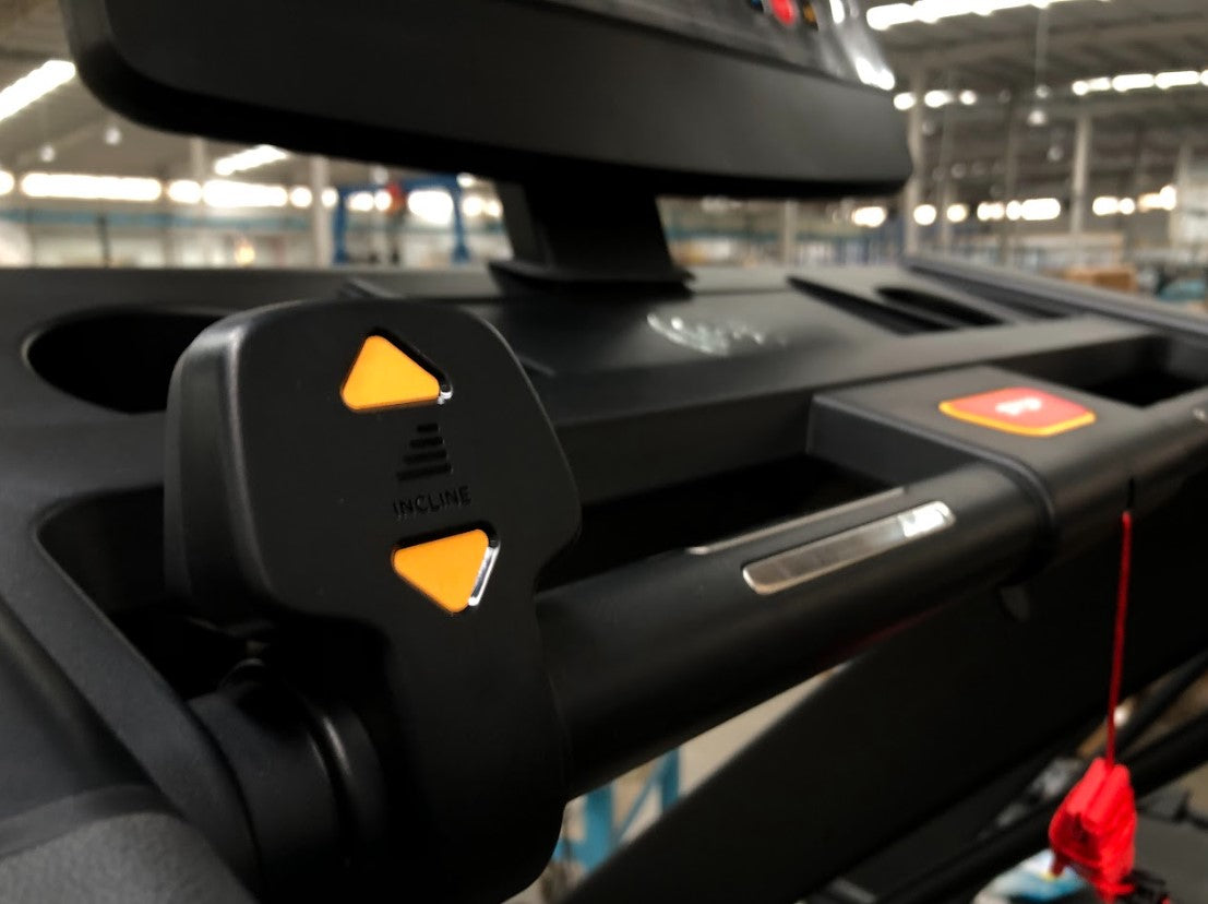 French Fitness T400 Commercial Treadmill w/LED Console - Close Up View