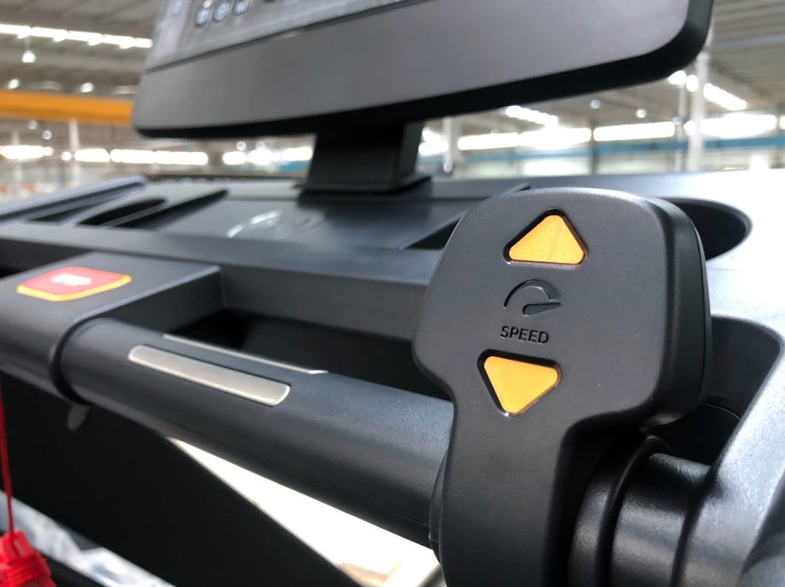 French Fitness T400 Commercial Treadmill w/LED Console - Close Up View