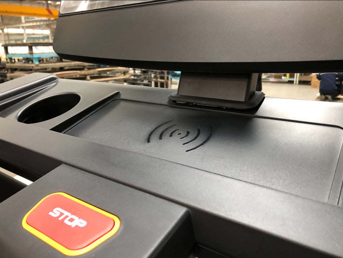 French Fitness T400 Commercial Treadmill w/LED Console - Close Up View