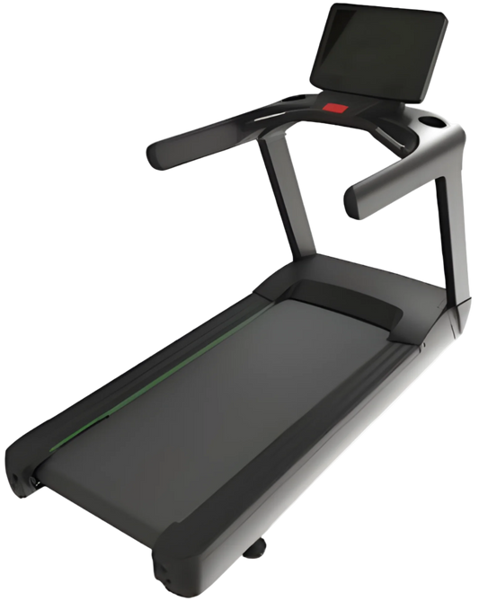 French Fitness T850 Commercial Treadmill w/LED Console -Angled view