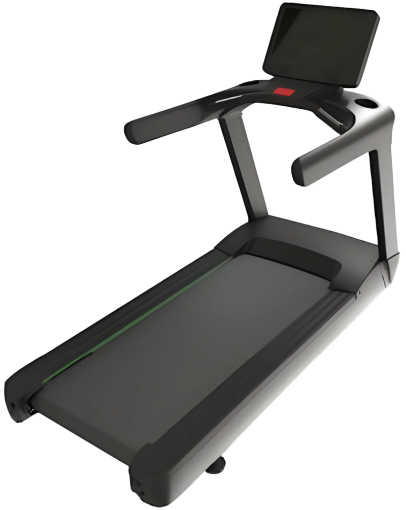 French Fitness T850 Commercial Treadmill w/LED Console -Angled view
