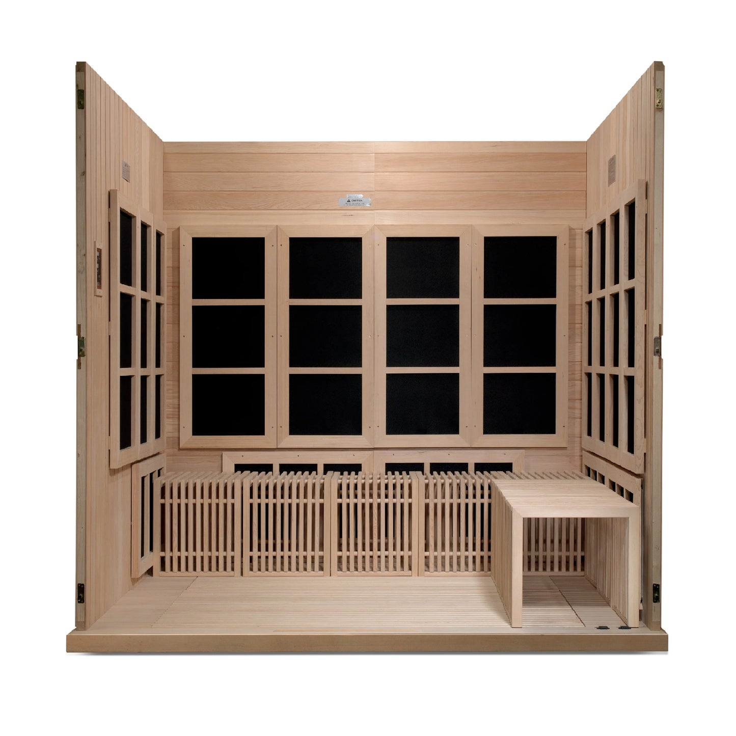 GoldenDesigns GDI-6880-02 Elite Catalonia 8 Person Ultra Low EMF FAR Infrared Sauna (New)