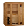 Golden Designs GDI-7030-01 Andermatt Edition 3 Person Traditional Steam Sauna - Pacific Premium Clear Cedar (New)