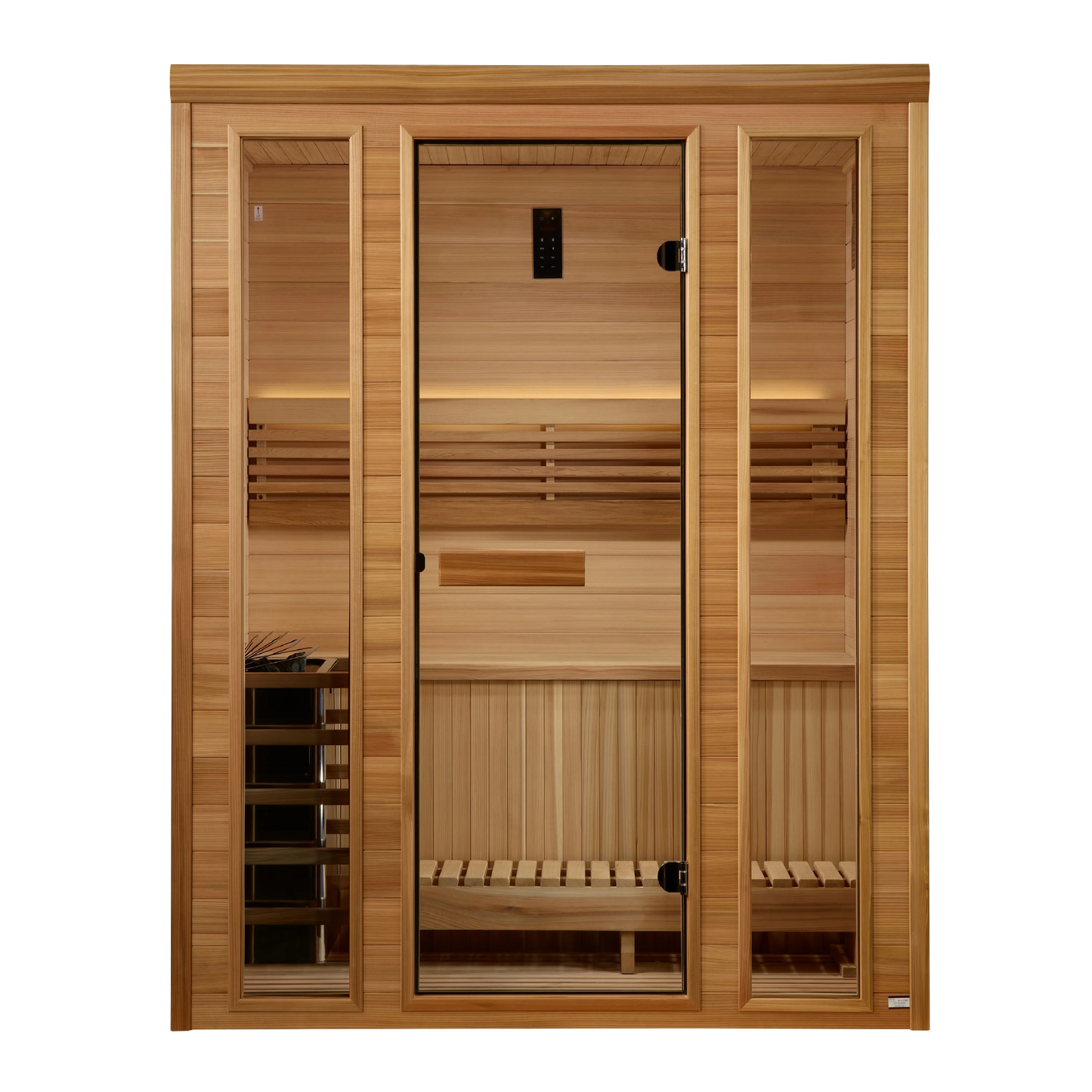 Golden Designs GDI-7030-01 Andermatt Edition 3 Person Traditional Steam Sauna - Pacific Premium Clear Cedar (New)