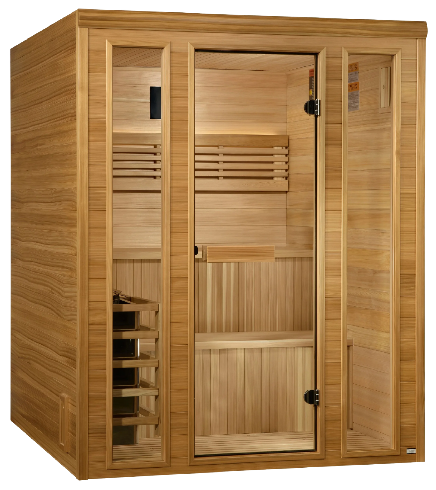 Golden Designs GDI-7060-01 Engelberg Edition 6 Person Traditional Steam Sauna - Pacific Premium Clear Cedar (New)