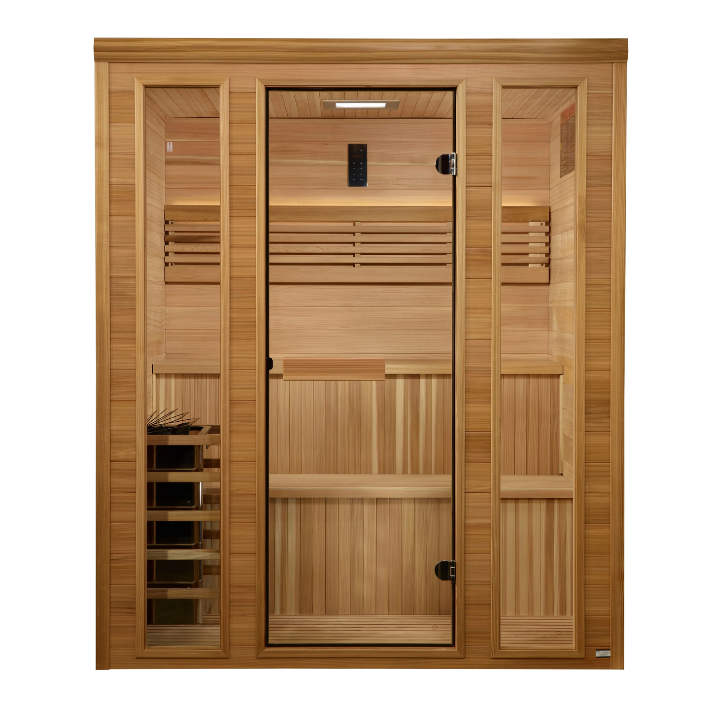 Golden Designs GDI-7060-01 Engelberg Edition 6 Person Traditional Steam Sauna - Pacific Premium Clear Cedar (New)
