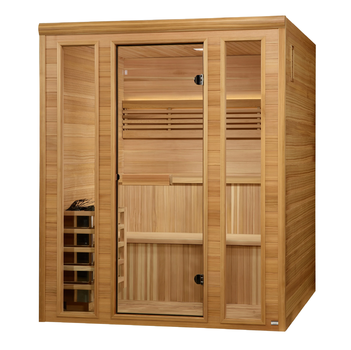 Golden Designs GDI-7060-01 Engelberg Edition 6 Person Traditional Steam Sauna - Pacific Premium Clear Cedar (New)