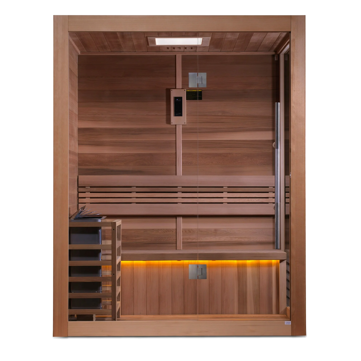 Golden Designs GDI-7202-01 "Hanko Edition" 2-3 Person Indoor Traditional Steam Sauna - Canadian Red Cedar (New)