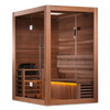 Golden Designs GDI-7202-01 "Hanko Edition" 2-3 Person Indoor Traditional Steam Sauna - Canadian Red Cedar (New)