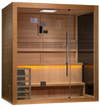 Golden Designs GDI-7203-01 "Forssa Edition" 3-4 Person Indoor Traditional Steam Sauna - Canadian Red Cedar (New)