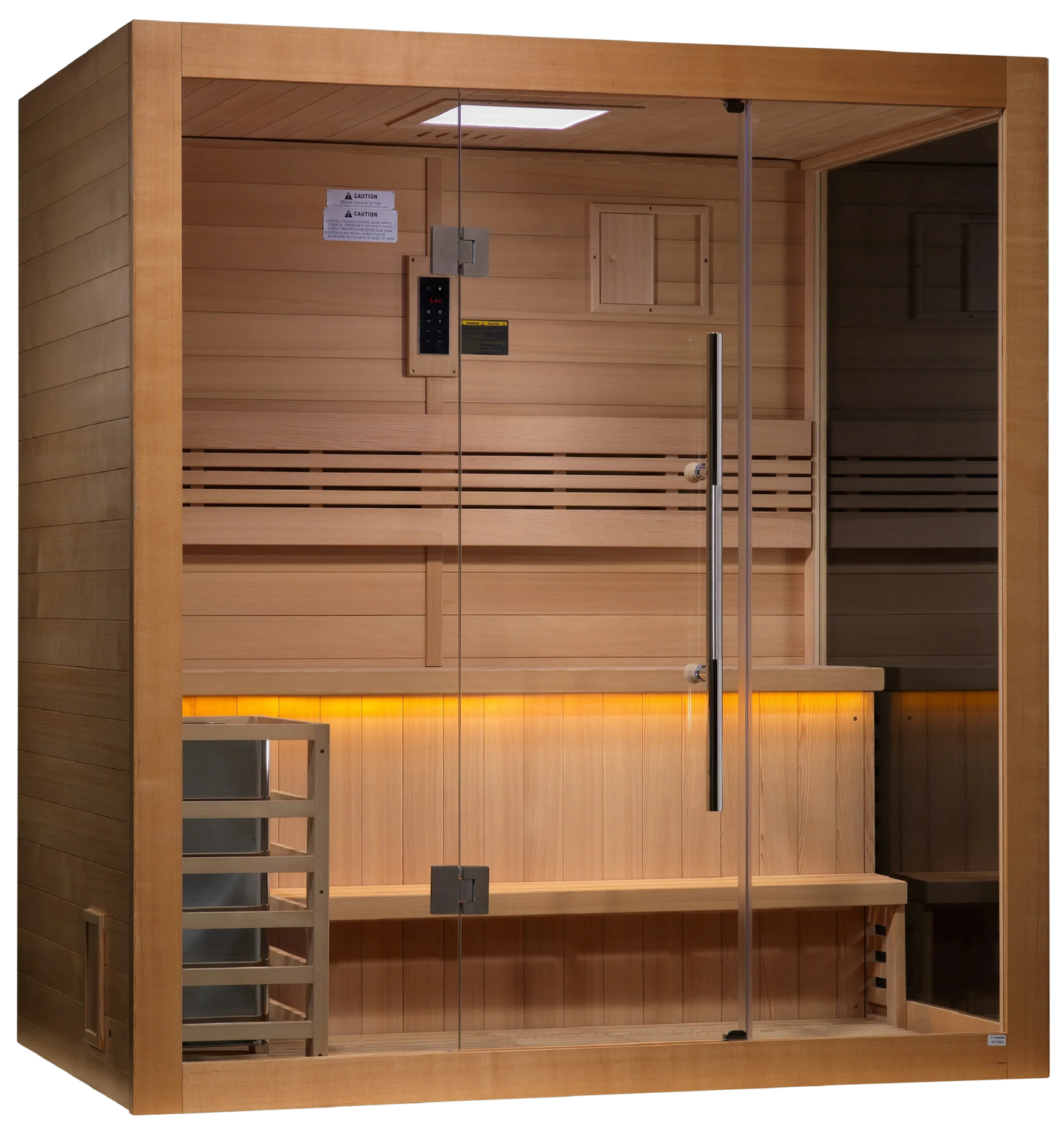 Golden Designs GDI-7203-01 "Forssa Edition" 3-4 Person Indoor Traditional Steam Sauna - Canadian Red Cedar (New)