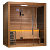 Golden Designs GDI-7203-01 "Forssa Edition" 3-4 Person Indoor Traditional Steam Sauna - Canadian Red Cedar (New)