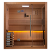 Golden Designs GDI-7203-01 "Forssa Edition" 3-4 Person Indoor Traditional Steam Sauna - Canadian Red Cedar (New)