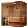 Golden Designs GDI-7203-01 "Forssa Edition" 3-4 Person Indoor Traditional Steam Sauna - Canadian Red Cedar (New)
