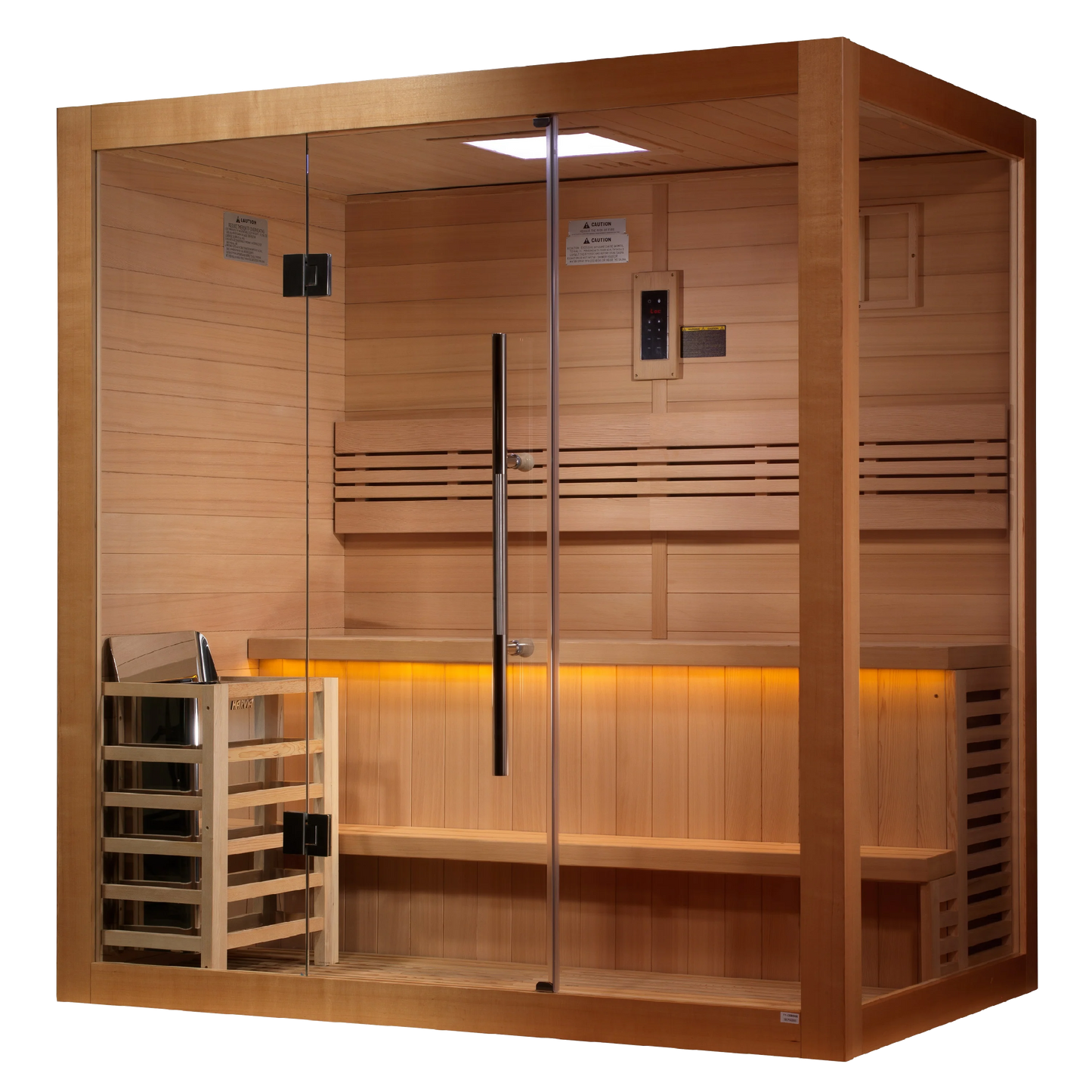 Golden Designs GDI-7203-01 "Forssa Edition" 3-4 Person Indoor Traditional Steam Sauna - Canadian Red Cedar (New)