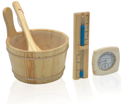 Golden Designs GDI-7206-01 "Kuusamo Edition" 6 Person Indoor Traditional Steam Sauna - Canadian Red Cedar (New)