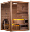 Golden Designs GDI-7206-01 "Kuusamo Edition" 6 Person Indoor Traditional Steam Sauna - Canadian Red Cedar (New)